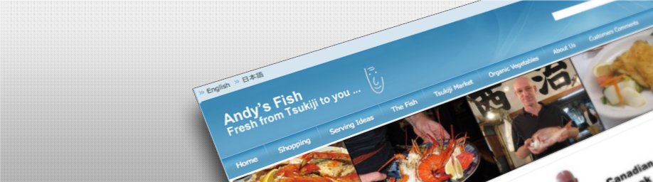 ANDY'S FISH Japan website